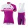 2015 Scott Weiß-Violet Damen Fahrradbekleidung Satz Fahrradtrikot Kurzarm Trikot und Kurz Trägerhose PMRM942