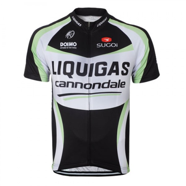 2012 Liquigas Cannondale Pro Team Radtrikot Kurzarm Schwarz PXAK696