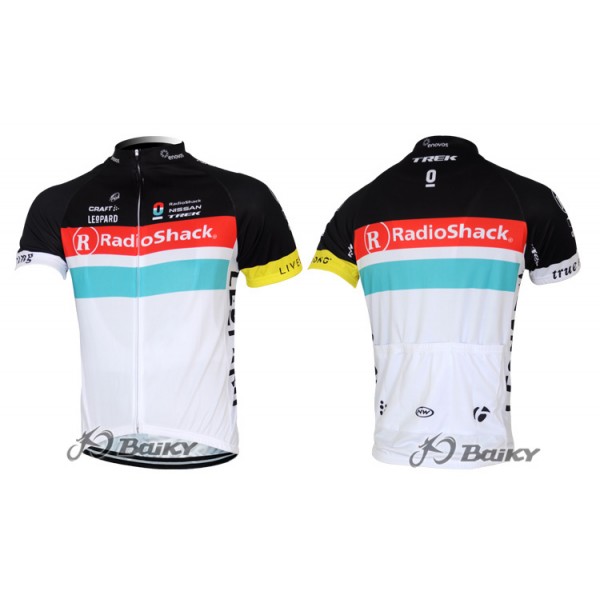 RadioShack Trek Nissan Pro Team Aero Radtrikot KurzarmWeiß HOWB827